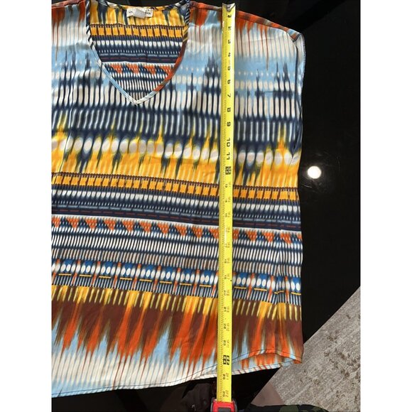 Live And Let Live Womens Multicolor Short Sleeve Top L Polyester Made In Vietnam - Picture 11 of 11